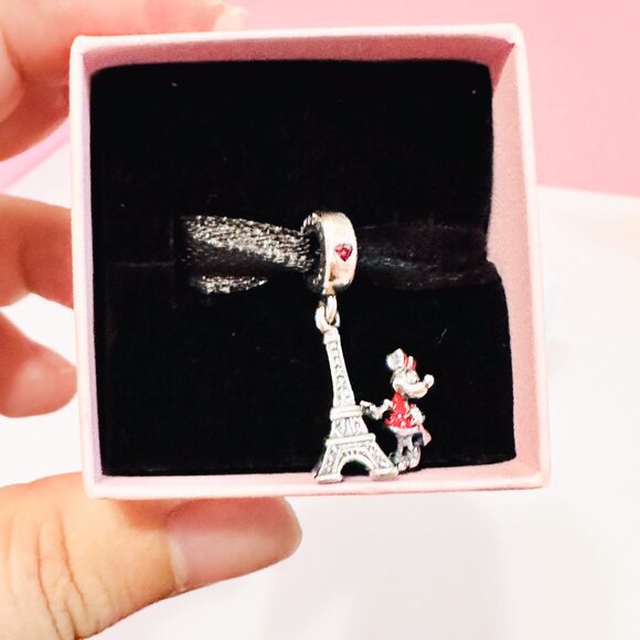 Authentic Pandora Disney Paris Eiffel Tower & Minnie Mouse Charm - Picture 2 of 12